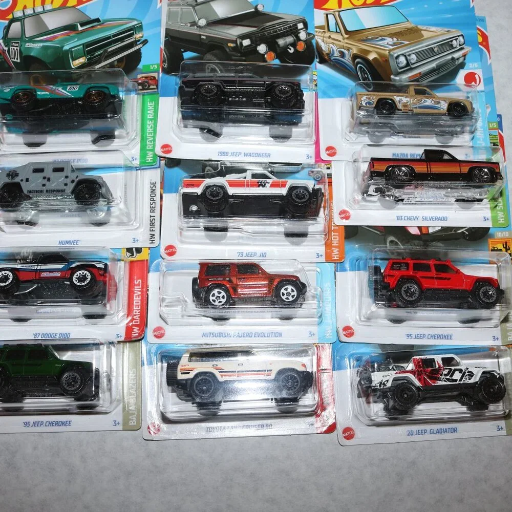 Hot Wheels lot of 12 Trucks variety of series all NIP